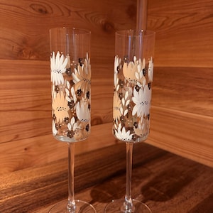 Set of Glass Champagne Flutes - Ready to Ship