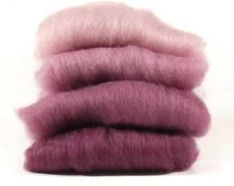 Border Leicester Plum Ombre - 4-1/2 ounces