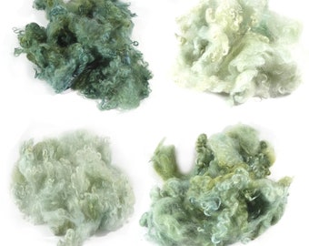 Border Leicester Green Ombre Curls - 4-1/4 ounces