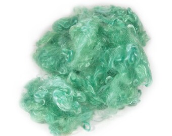 Mohair Curls Aqua Green - 1 ounce