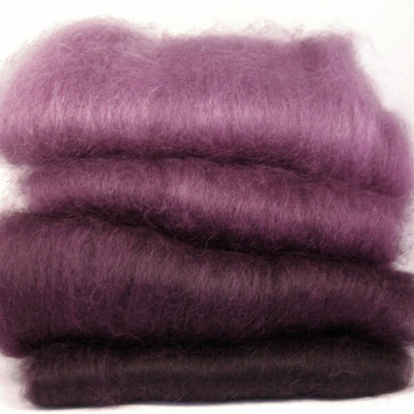 Masham Plum Ombre Batts - 4 ounces