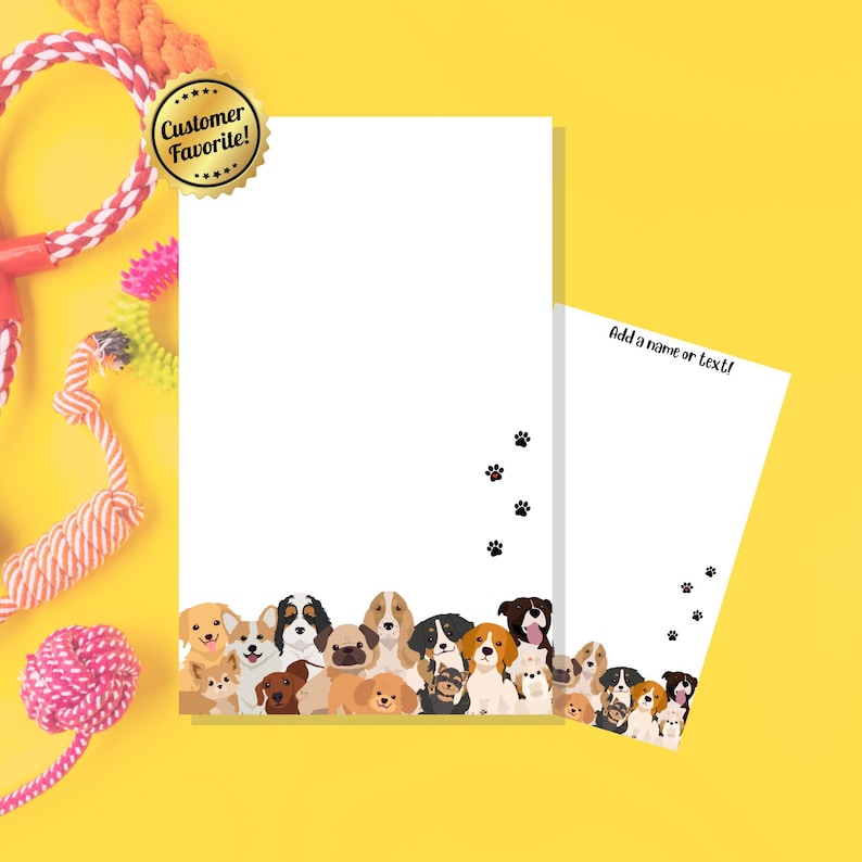 Custom Notepads | Dogs Cute Pets | Personalized Note Pads for Gifts ...
