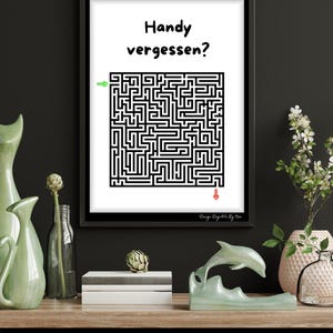 Funny bathroom sayings poster, decor, guest toilet - toilet picture, bathroom, pictures, toilet, wall - decoration, forgot your cell phone, immediate download