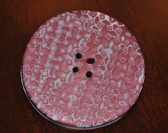 1 and 7/8 inch  Extra Large Button - Hand Made layered Mosaic Button - One of a Kind