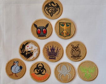 Patrol Patches, Scout Patrol Patches, Custom Patrol Patch, Sew On Patch, Circular Patch