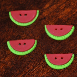 Botões de melancia de 3/4 de polegada - conjunto de 4