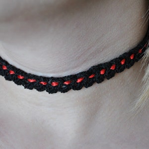 Crocheted Choker - Handmade Multiple color options!