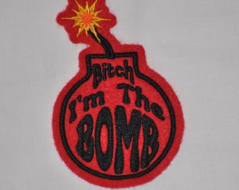 Parche "Soy la bomba", parche divertido para adultos, parche personalizado, parche para coser, parche termoadhesivo