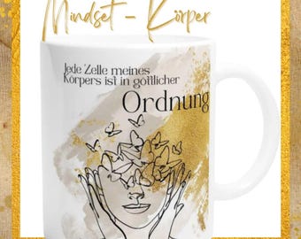 Mindset mug, affirmations mug, gift, women, girlfriends, mindfulness mug, dishwasher safe, positive thoughts, motivational mug