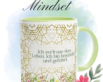 Mindset mug, affirmations mug, gift, women, girlfriends, mindfulness mug, dishwasher safe, positive thoughts, motivational mug