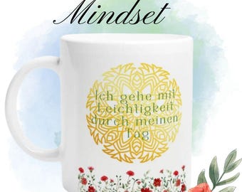 Mindset mug, affirmations mug, gift, women, girlfriends, mindfulness mug, dishwasher safe, positive thoughts, motivational mug