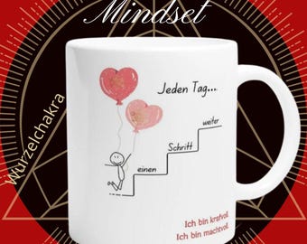 Mindset mug, affirmations mug, gift, women, girlfriends, mindfulness mug, dishwasher safe, positive thoughts, motivational mug