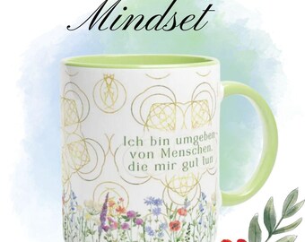Mindset mug, affirmations mug, gift, women, girlfriends, mindfulness mug, dishwasher safe, positive thoughts, motivational mug