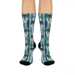 Cushioned Crew Socks - Wolves