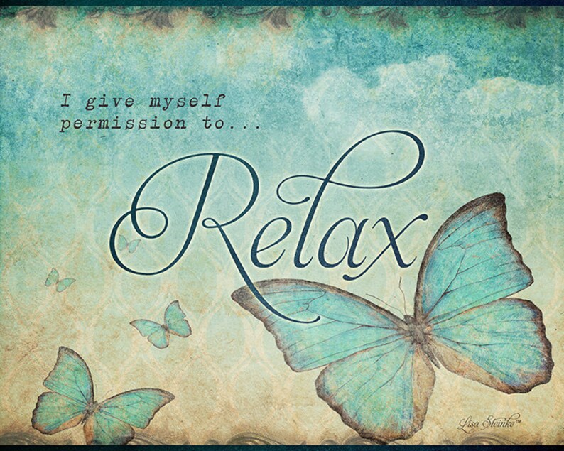 Relax Print 8x10 - Etsy
