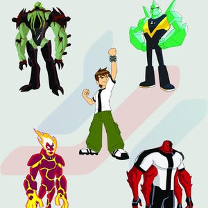 Ben 10 SVG, Ben 10 Alien Force svg, Ben 10 Bundle svg, Alien 10 svg,  Superhero PNG, Ben 10 Sticker svg, Ben10 Tumbler svg, digital product