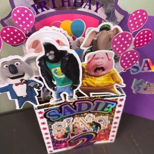 Biglietto di auguri di compleanno SING UNICO e GRANDE, fatto a mano.