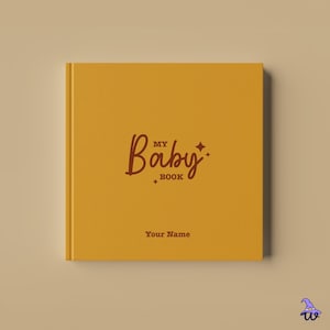 Libro de recuerdos de bebé personalizado: diario de recuerdos personalizado "Mi bebé", álbum de recortes del primer año, regalo para recién nacidos para padres y bebés.