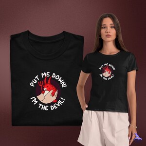 Unisex Graphic T-Shirt – Cute Cartoon Tee in Black, White or Red, High-Quality Cotton, Oversized Trendy Fit, Fun Meme-Inspired Gift Idea