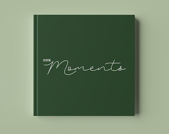 Couple Memory Journal – “Our Moments” Scrapbook for Partners, Romantic Keepsake Book, Anniversary Diary Gift for Shared Love Stories