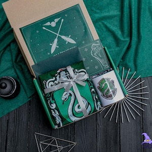 Wizards Mystery Box, Halloween Gift for Movie Fans, Magic Fan Box, Gift Box for Him, Wizarding World Box, Special Green Gift, Wizard World