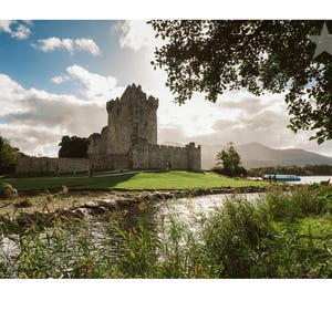 Ross castle Killarney, Kerry, Ireland. Professional photography of modern Ireland. Gift ideas for someone you love, who loves Ireland.