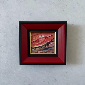 Ölgemälde Miniatur, Ölgemälde original, Original Ölgemälde, Mini Vintage Gemälde, Vintage Gemälde Original