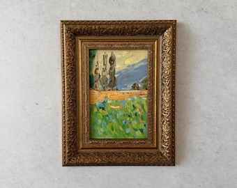 Dipinto ad olio impressionista, dipinto ad olio originale, dipinto ad olio originale vintage, dipinto ad olio originale, dipinto vintage originale