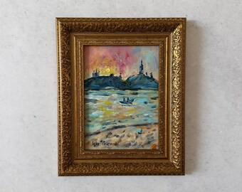 Impressionist painting, Oil painting original, Vintage oil painting original, Vintage painting original, Oil painting original vintage