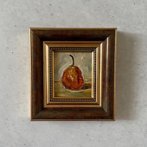 Ölgemälde Miniatur, Ölgemälde original, Original Kunst Gemälde, Mini Vintage Gemälde, Vintage Gemälde Original