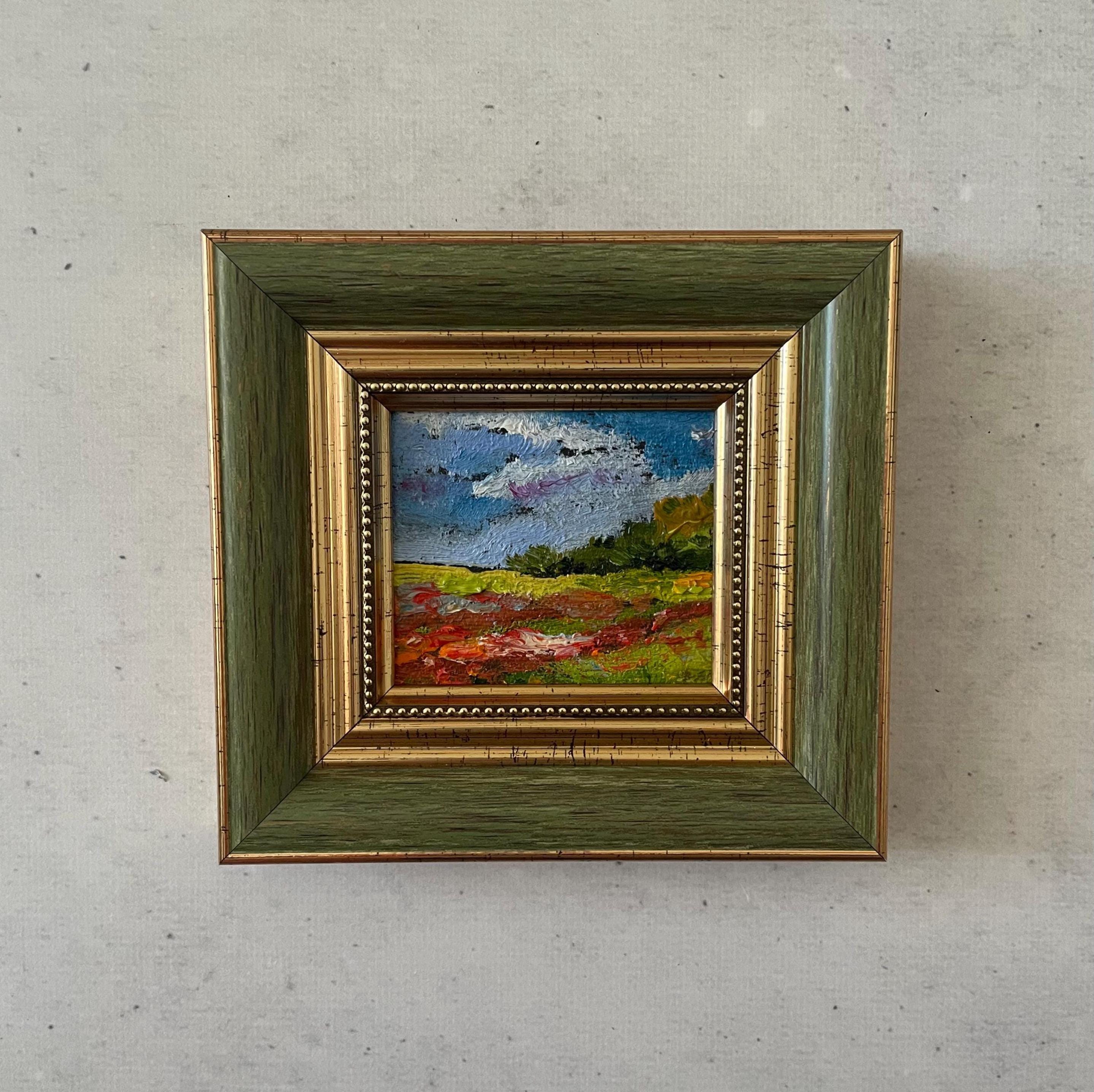 Oil painting miniature, Oil painting original, Original art painting, Oil painting original small, Impressionist oil painting