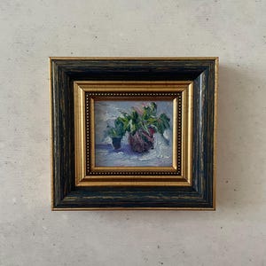 Impressionist oil painting, Oil painting miniature, Oil painting original, Original art painting, Oil painting original small