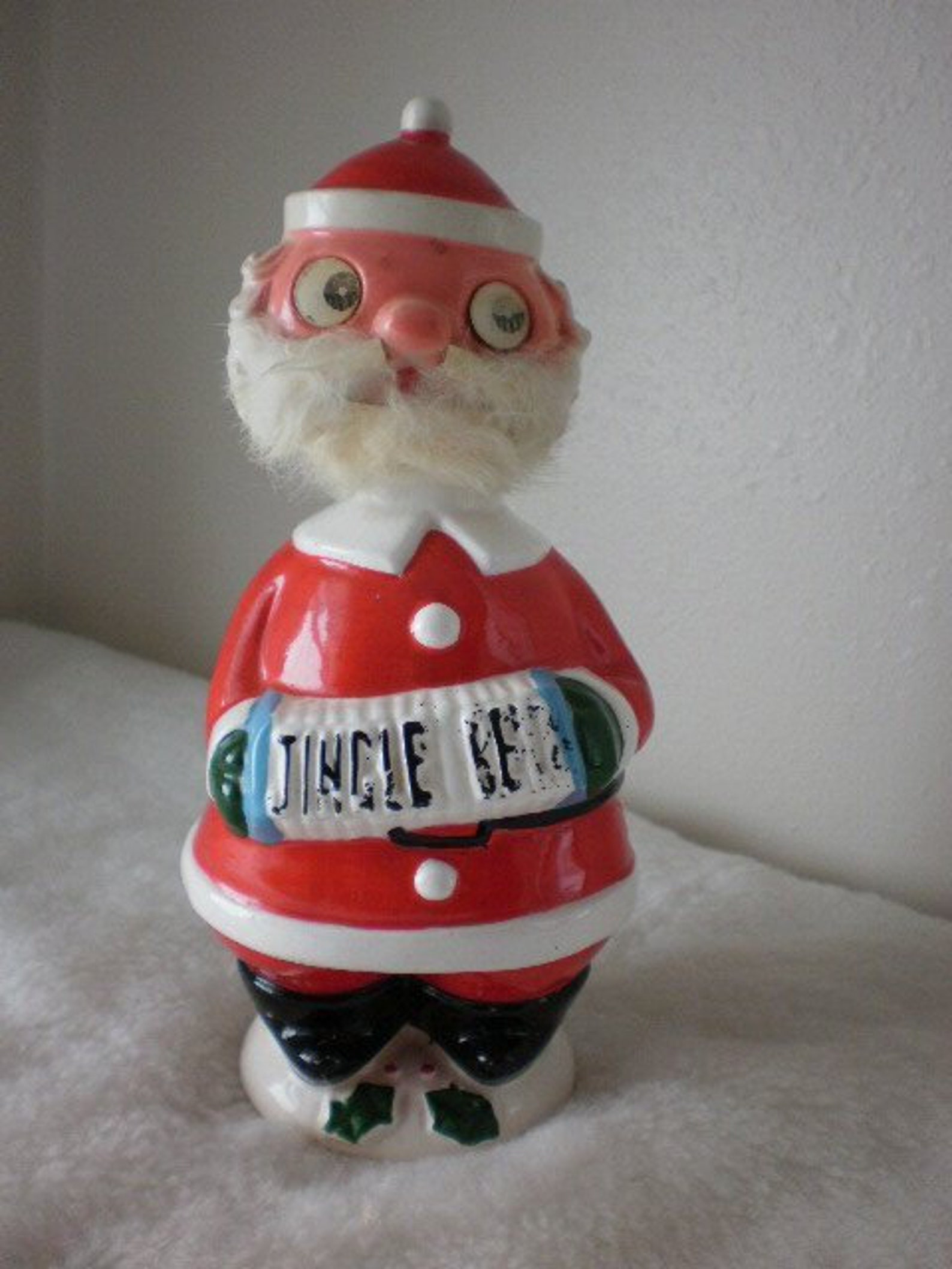 Very Rare Vintage Bobble Head Santa Claus from the late | Etsy
