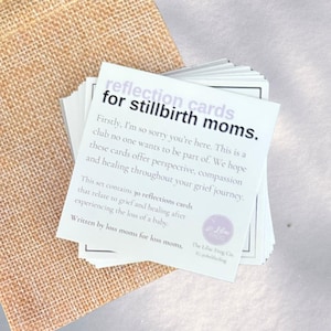 Cartes d'affirmation/réflexion pour la mortinatalité : cadeau pour les mamans de mortinaissance | Faire face au deuil | Perte de bébé | Paquet de 30