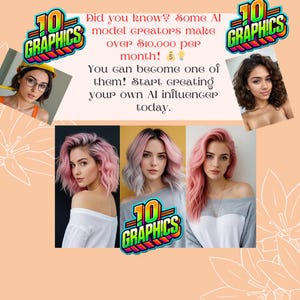 Create Your Own AI Model & Influencer – Custom AI Model for Business, Instagram and More! 10 graphics !!!