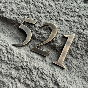 Brass Numbers,Modern House Numbers Letters ,Mailbox Numbers,Home Address Sign,Apartment Numbers,Hotel Room No,Door Numbers