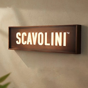 Letrero luminoso, letrero LED comercial personalizado, letrero con letras en 3D, letrero con el logotipo de la empresa iluminado en la fachada de la tienda, letreros iluminados con LED, caja de luz