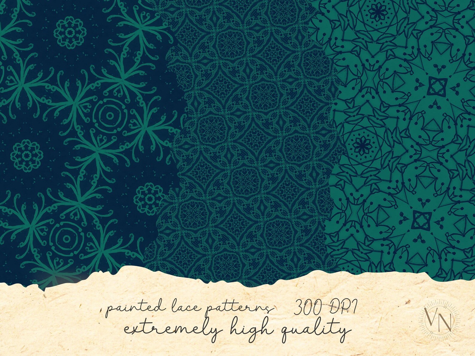 Green Gothic Wallpaper, Dark Academy Seamless Patterns, Printable