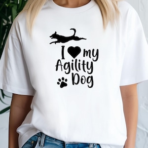 Dog Agility Tee Shirt, Dog Sports, Dog Handler, Agility Training, Tunnel Training, Agility Gear, Dog Agility Gear