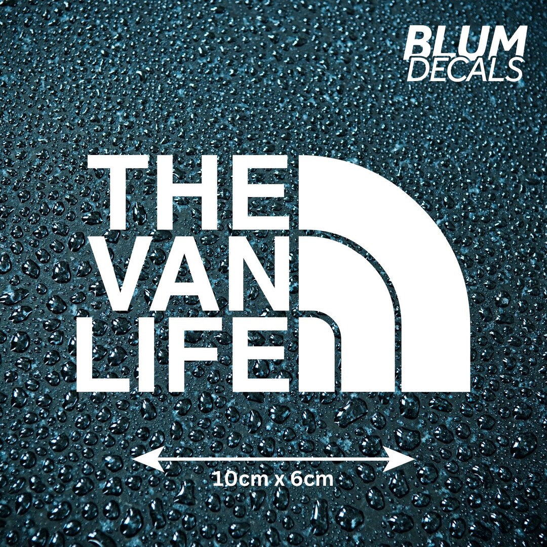 The Van Life Vinyl Car Decal | Funny Novelty Vinyl Car Decal Sticker ...