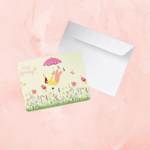 Illustration printemps, carte, idée cadeau, illustration, papèterie