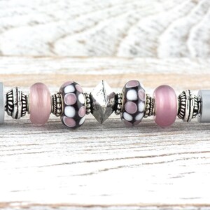 Lilac Love Silver Stylus Pen, Fancy Beaded Metal Ballpoint Pen, Coworker Gift Idea