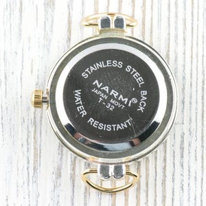 Dandelion White Dial Two-Tone Round Watch Face • DIY Beading Watch • Jewelry Making • Analog • Loops and Battery Included image 2