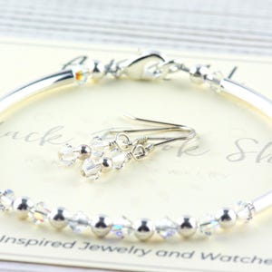April Geburtsstein, Diamant Birthstone Armband, Geburtsmonat Armband, Geburtsstein Armband, April Armband Geschenk Bild 3