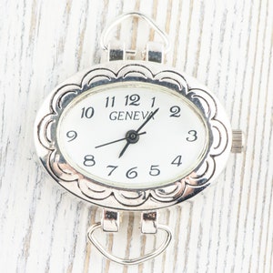 White Watch Face, Silver Watch Face, Beading Watch Face, Wrist Watch Face, Ladies Watch Face, Women&#39;s Watch Face