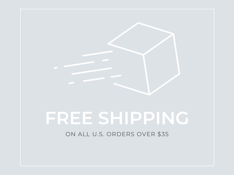 Black Brook Shop offers Free Shipping on U.S. orders over $35