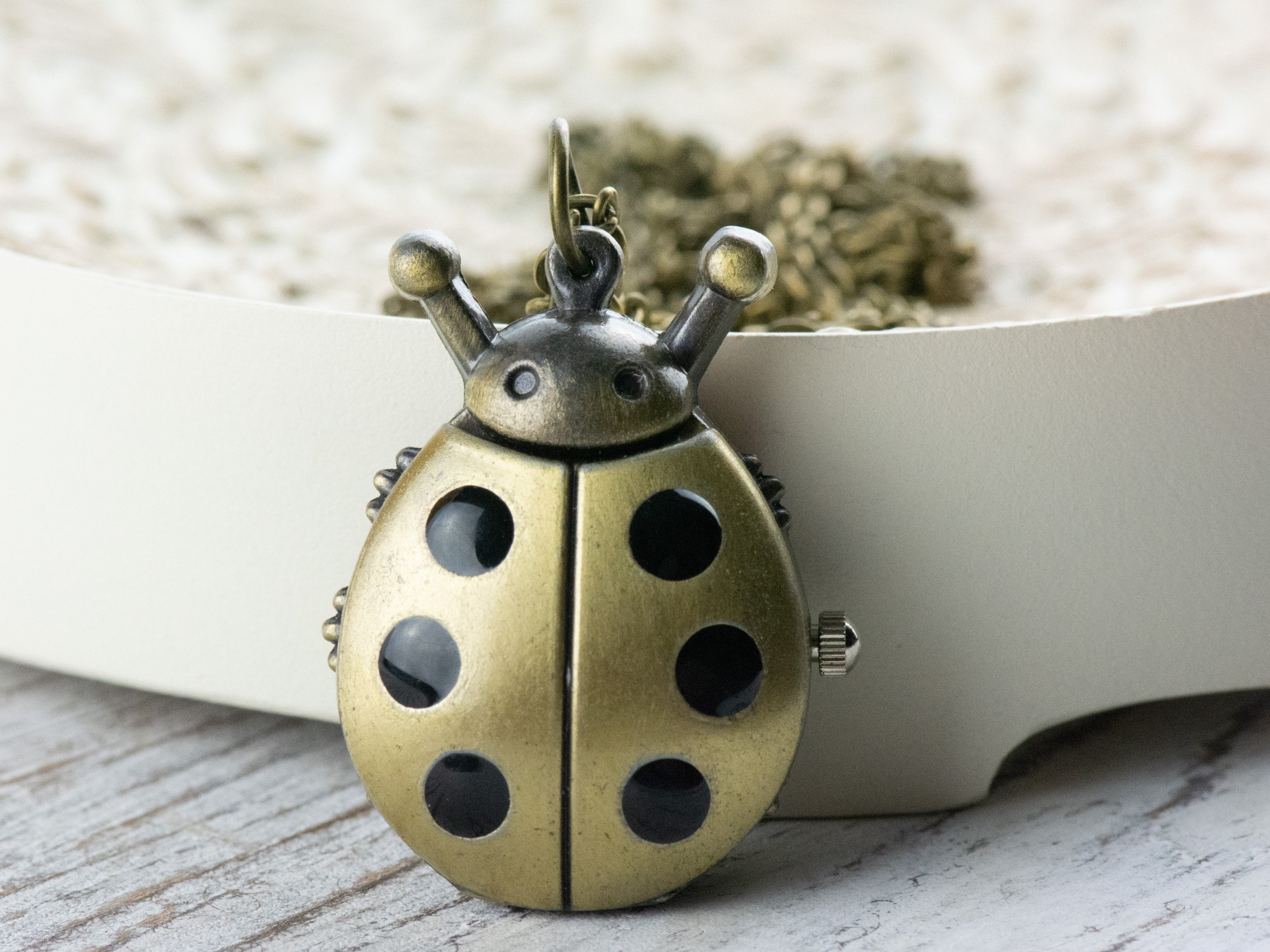 Jufrex ladybug pendant watch hot sale