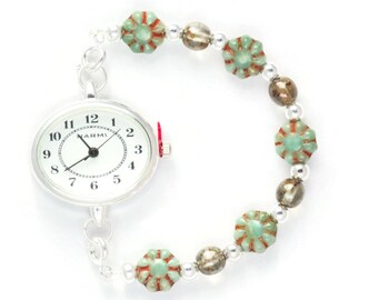 Flower Child, Bracelet Watch Band, Changeable Watch Band, Stretch Watch Band, Medical Id Bracelet - XS, S, M, XL, XXL