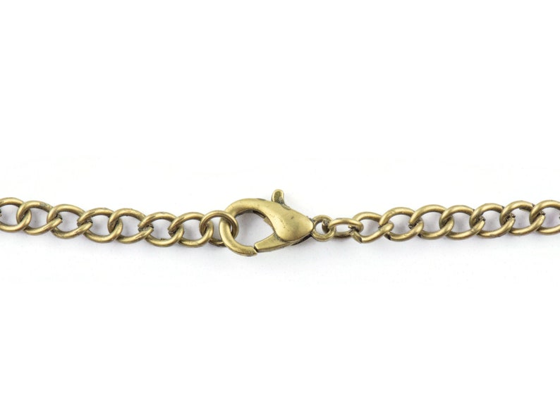 May include: A gold chain with a lobster clasp closure.