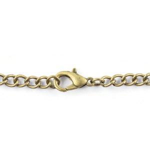 Fjärilsberlock i brons fickur långt halsband / Unika klockor / Naturinspirerade smycken / Stort fickur bild 7
